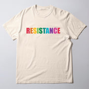 A white t-shirt with the word 