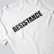 A white t-shirt with the word 