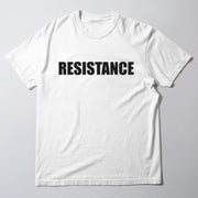 A white t-shirt with the word 