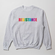 A grey sweatshirt with the word 