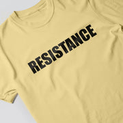A yellow t-shirt with the word 